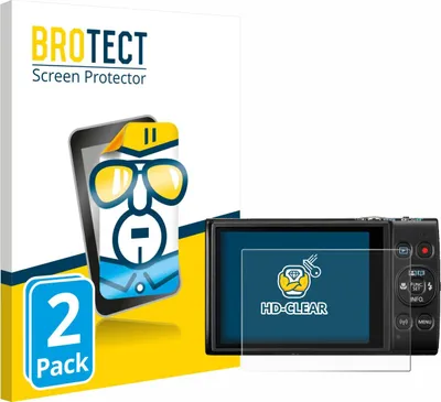 Produktbild von 2x Für Canon Digital Ixus 285 hs Schutzfolie BROTECT Displayschutz Display Schutz Folie Klar Transparent