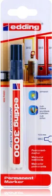 Produktbild von edding 3000 Permanent Marker blau Spitze 1,5-3mm wasserfest (1er Pack)