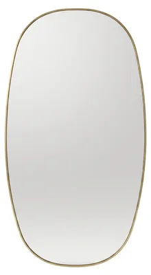Obrázek produktu pro Oválné zrcadlo visící OVYN, 60 x 32 cm, zlaté