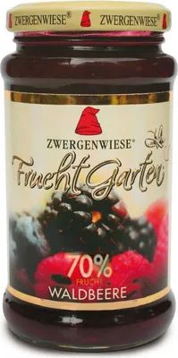 Zdjęcie produktu dla MUS Z OWOCÓW LEŚNYCH (70 % OWOCÓW) BEZGLUTENOWY225 g - ZWERGENWIESE