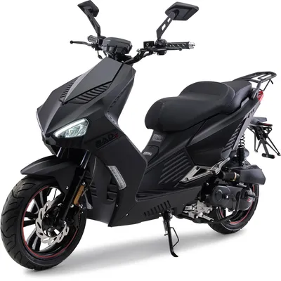 Produktbild von Motorroller 50 ccm Burnout BAD s Mattschwarz 45 km/h