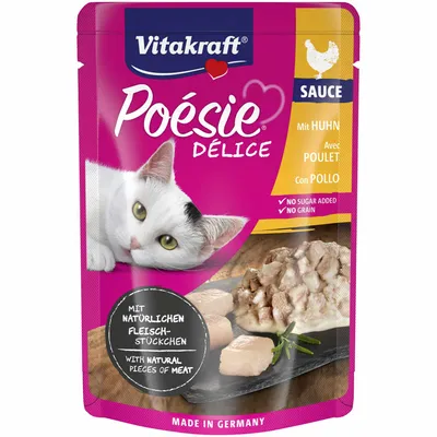 Produktbild von PoesieDelice Hühnerfleischsauce 85 Gramm Vitakraft