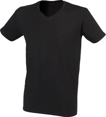 Produktbild von SF Men - T-Shirt V-Ausschnitt für Herren PC6335 (S) (Schwarz)