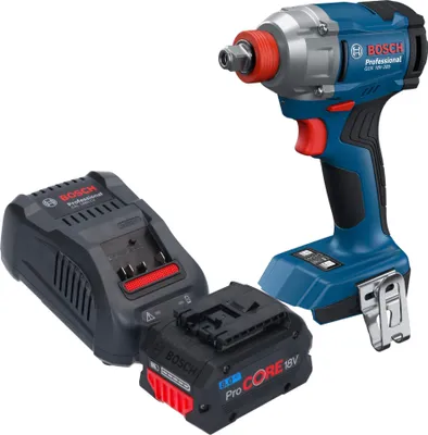 Image de Visseuse à chocs sans fil Bosch GDX 18V-285 Professional 18 V 285 Nm 1/4'' sans balais + 1 batterie ProCORE 8,0 Ah + chargeur