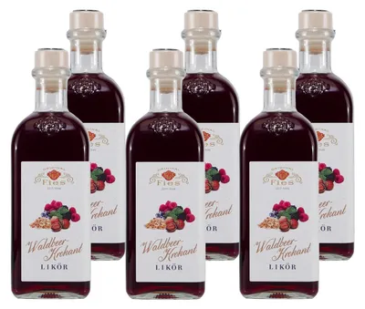 Produktbild von Fies Waldbeer-Krokant Likör (6 x 0,5L)
