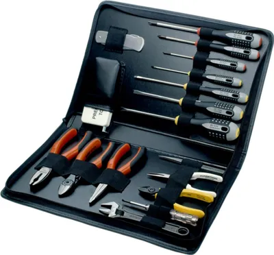 Produktbild von Bahco Werkzeugtasche mit Reißverschluss für Elektriker - 17-tlg.