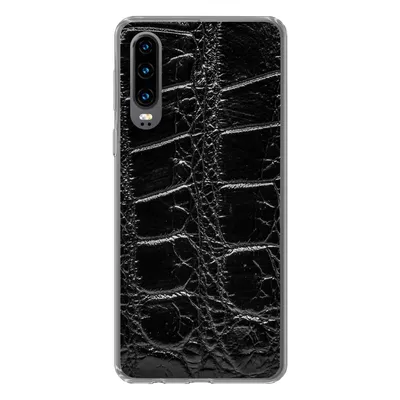 Produktbild von MuchoWow® Handyhülle Schutzhülle Hülle für Huawei P30 Tiermuster - Krokodile - Leder Silikon Softcase Handy Hülle - Kartenbesitzer