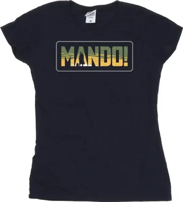 Produktbild von Star Wars - "The Mandalorian" T-Shirt für Damen BI43416 (XXL) (Marineblau)