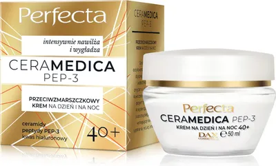 Immagine prodotto di Perfecta Ceramedica Pep-3 Crema Antirughe 40+ Giorno e Notte, 50 ml