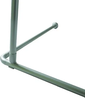 Produktbild von Hliníkový stropný držiak extra dlhý 120 cm! Pre tyč na sprchový záves strieborná matná!