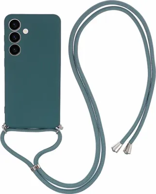 Produktbild von Samsung Galaxy S24 Hülle - Coverup Colour TPU Back Cover mit Handykette - Everglade Green