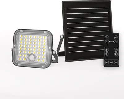 Produktbild von hoftronic Vega LED Solar Wandleuchte 10W 1500 Lumen IP65 Schwarz