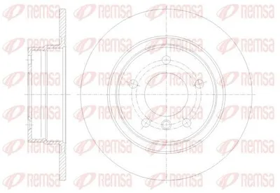 Produktbild von 2x REMSA Bremsscheibe 61084.00 hinten für BMW 3 Touring (E91) 3 Limousine (E90)