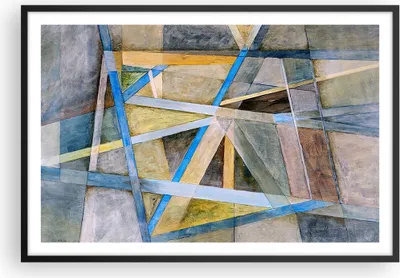 Produktbild von Gerahmtes Poster - Schwarzer Rahmen - Abstraktion modern - 91,5x61 cm - Wand Bild - Wanddeko - Wandbilder - Kunstposter - Wandposter - Bilderrahmen - Bilder - Kunstdruck - Wandbild - P2BAA91x61-3681