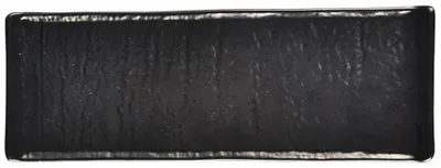 Obrázok produktu pre Keramický servírovací podnos – obdĺžnikový tvar – 33,5 x 12 cm – čierna farba