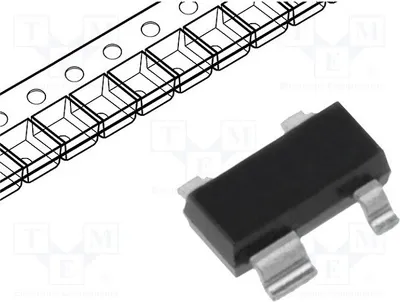 Produktbild von 5x Transistor: NPN x2 0,1A bipolar 250mW 30V  SOT143B BCV61B.215 NPN SMD-Transisto