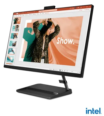 Produktbild von Lenovo IdeaCentre 3 Intel® Core™ i5 68,6 cm (27 Zoll) 1920 x 1080 Pixel 16 GB DDR4-SDRAM 512 GB SSD All-in-One-PC Windows 11 Home Wi-Fi 6 (802.11ax) Schwarz