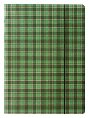 Image de Porte-documents avec élastique A4, motifs assortis, carreaux écossais