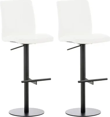 Immagine prodotto di set di 2 sgabelli da bar in Pelle finta - sgabello - regolabile in altezza e girevole a 360°