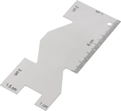 Image de Qcwwy Couteau de mesure en m?tal pour couette - Outils de couture r?sistants ? la corrosion Pour un calibrage pr?cis Convient pour la couture, la broderie et l'artisanat