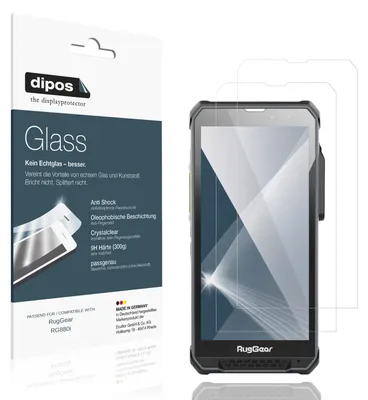 Image de 2x Protection écran pour RugGear RG880i Verre souple Film Protecteur 9H dipos