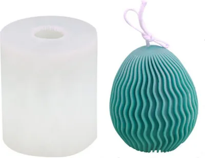 Produktbild von Silikon Kerzenform Seifen Gussform, Ostern, Ei, 75 x 65 mm, 130 g
