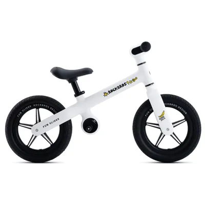 Productafbeelding van ROCKBROS Kinderloopfiets FGD-P2 12 inch. Loopfiets voor kinderen tot 30 kg, met Polyurethanrubberwielen en verstelbare zadel. Wit