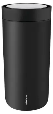 Produktbild von Stelton Thermobecher To Go Click, Isolierbecher, Soft Black, 400 ml, 685-1-1