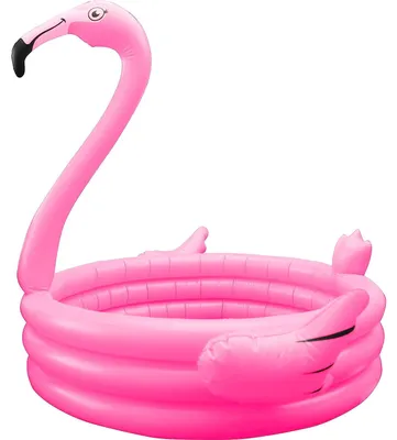 Produktbild von 77707972 - Planschbecken - Splash & Fun Flamingo (110x100x145cm) Kinderplanschbecken Babypool