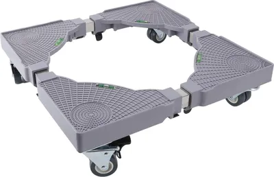 Image de Support de base pour machine à laver avec résistance universelle au patinage des roues C��huile réglable pour machine à laver/sèche-linge