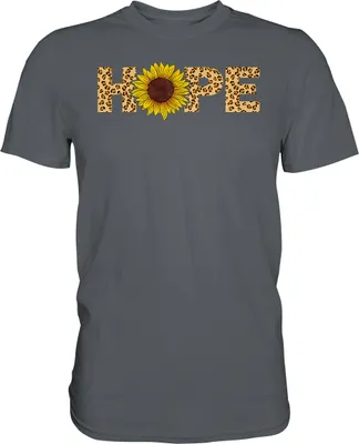 Produktbild von Hope Sonnenblumen T-Shirt Hoffnung Gärtner Geschenk Garten – Dark Grey / S