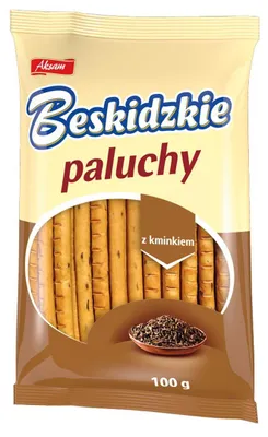 Produktbild von Aksam Beskidzkie Gebäckstangen mit Kümmel, 100 g