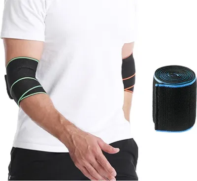 Image de Bandage de coude 75 cm, couleur : bleu