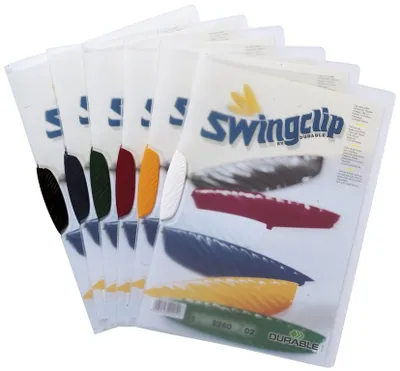 Image de 25x Durable 2260-00 Chemise à pince SWINGCLIP® - 30 feuilles, couleurs assorties