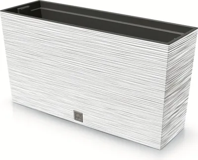 Immagine prodotto di FURU M vaso da fiori oblungo DFC800M con inserto | Bianco