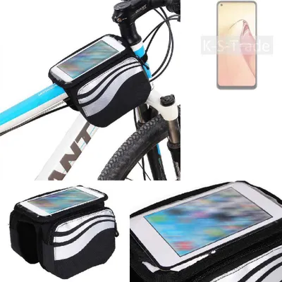 Produktbild von K-S-Trade Rahmentasche Fahrrad-Halterung kompatibel mit Oppo Reno8 Rahmenhalterung Fahrrad Handyhalterung Fahrradtasche Handy Smartphone Halterung