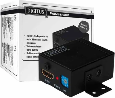 Immagine prodotto di DIGITUS DS-55901 DIGITUS HDMI Amplificatore di segnale professionale, portata 35 m