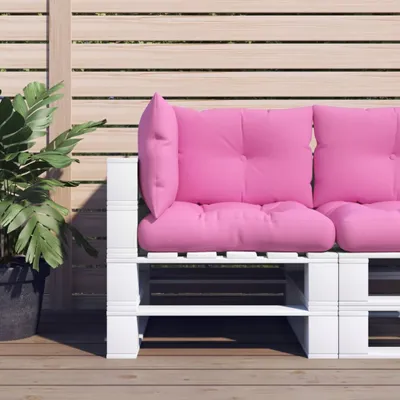 Produktbild von The Living Store Palettenkissen 3 Stk. Rosa Oxford-Stoff