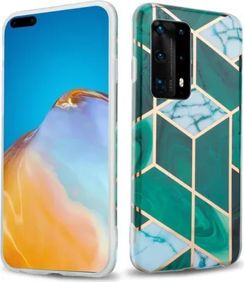 Produktbild von Cadorabo Schutzhülle für Huawei P40 Hülle in Grün TPU Handyhülle Etui Case Cover