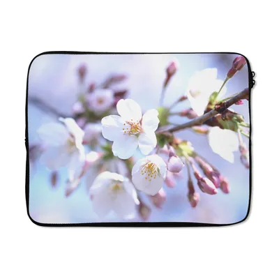 Produktbild von MuchoWow® Laptop Hülle 15 Zoll Blumen - Sakura - Zweig Laptoptasche - Laptoptasche - Sleeve - Rundum-Schutz