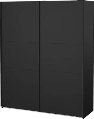 Produktbild von Como Schiebetürenschrank 2 Türen 180x220cm matt schwarz.