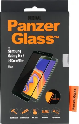 Produktbild von PanzerGlass Premium Displayschutzfolie Schwarz kompatibel mit Samsung Galaxy J4 Plus / J6 Plus