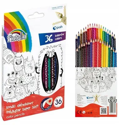 Produktbild von Fiorello Buntstift-Set für Kinder 24 Farben Weich