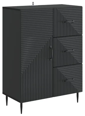 Immagine prodotto di Credenza vidaXL nera 66 x 34,5 x 89,5 cm in materiale derivato dal legno