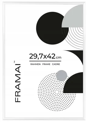 Produktbild von Framai QAL Bilderrahmen Weiß 29,7x42 cm A3