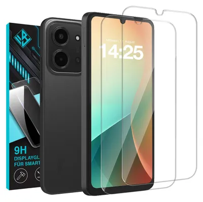 Produktbild von 2x 9H Schutzglas Displayschutzfolie für Xiaomi Redmi 15C Displayglas Displayschutz Glas Panzerfolie Schutzglasfolie