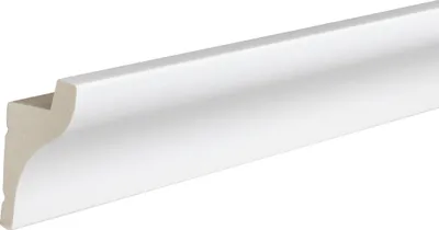 Produktbild von PROVISTON Licht Stuckleiste Kunststoff Weiß - 35 x 60 x 2000 mm Moderne Lichtleiste für die Decke