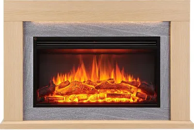 Immagine prodotto di Camino elettrico BALDERIA Apollon - Camino da appoggio, riscaldamento 2000 W - Marrone chiaro