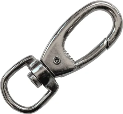 Produktbild von 5 Metall Karabiner Karabinerhaken Metallkarabiner, silbern, verschiedene Größen