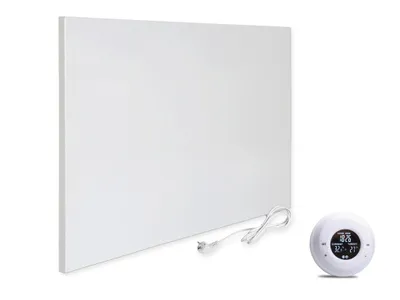 Obrázek produktu pro VIESTA® H500 Infračervené topení 500 W Topný panel 45 x 90 cm Carbon Crystal bez rámu Stěna/strop IP20 včetně bezdrátového termostatu TH20